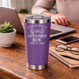 Purple Thermal Metal Coffee Cup