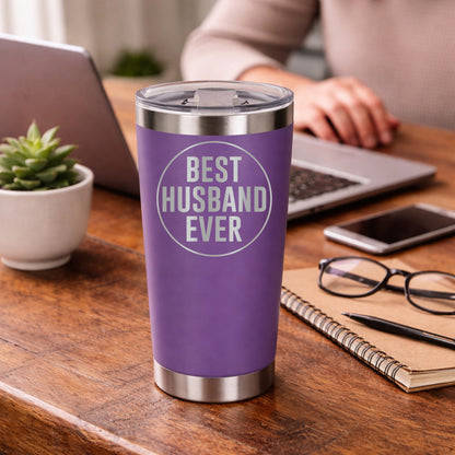Purple Thermal Metal Coffee Cup