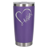 Purple Thermal Metal Coffee Cup