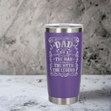 Purple Thermal Metal Coffee Cup
