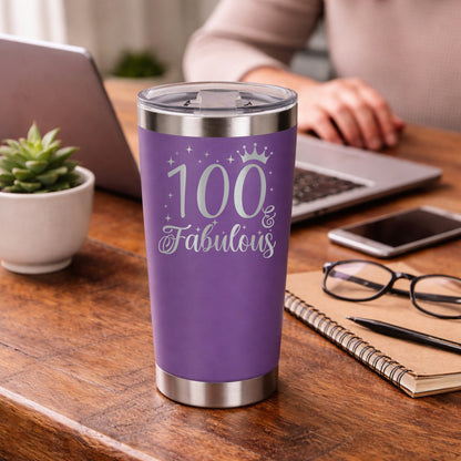 Purple Thermal Metal Coffee Cup