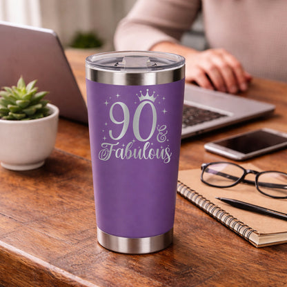 Purple Thermal Metal Coffee Cup