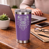 Purple Thermal Metal Coffee Cup