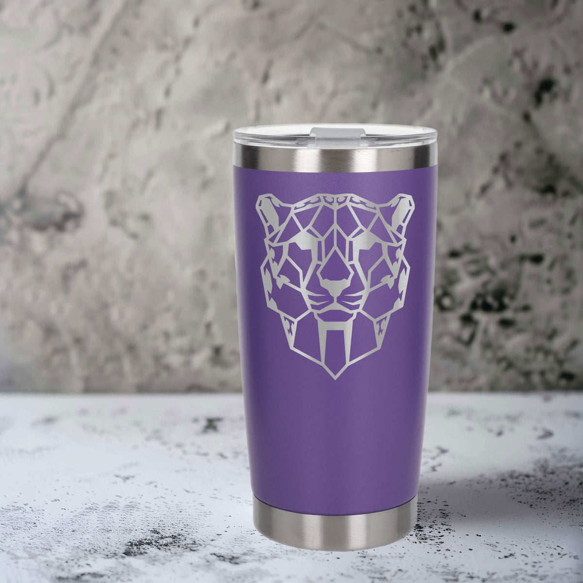 Purple Thermal Metal Coffee Cup