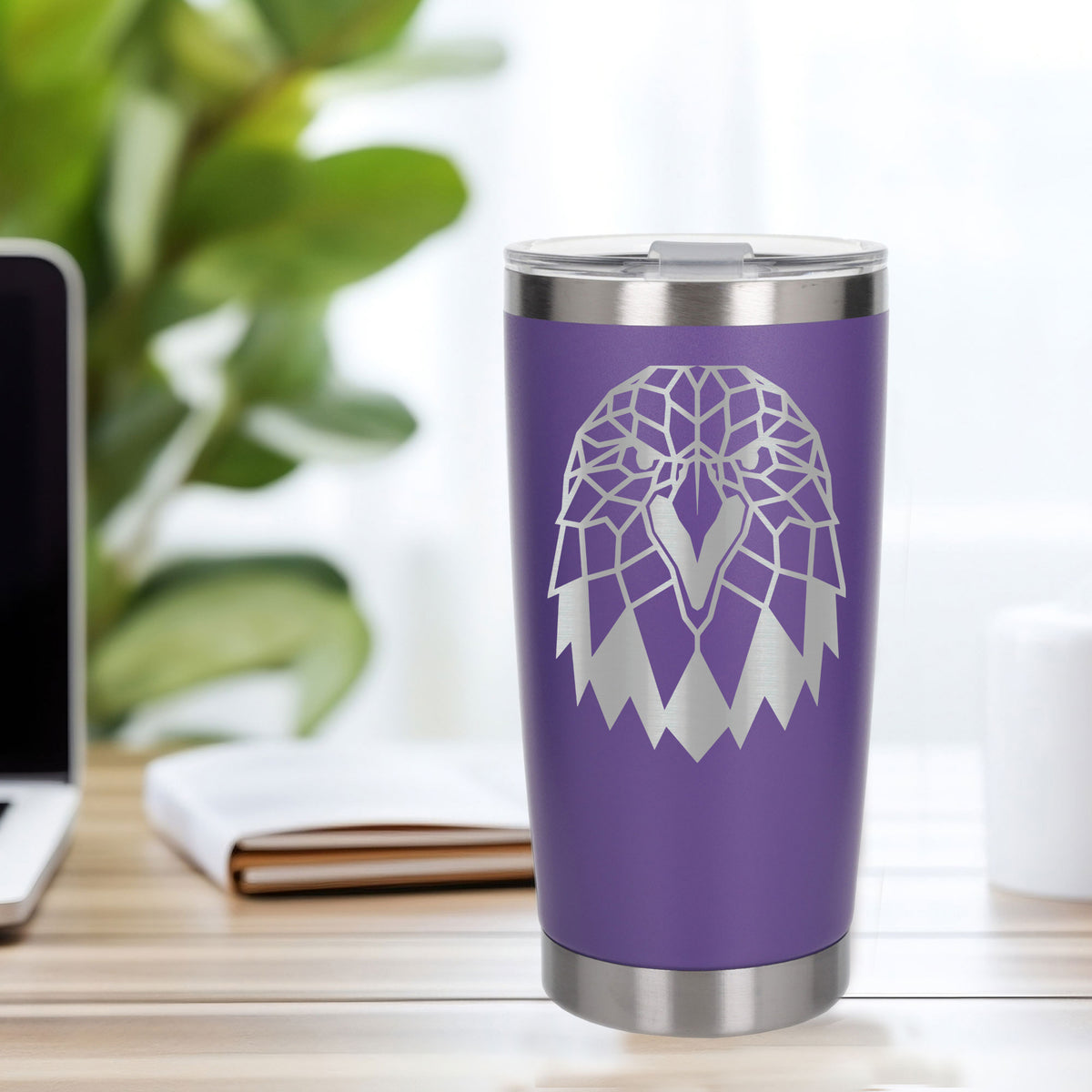 Purple Thermal Metal Coffee Cup