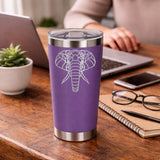 Purple Thermal Metal Coffee Cup