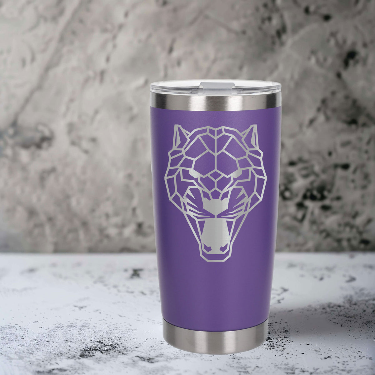 Purple Thermal Metal Coffee Cup
