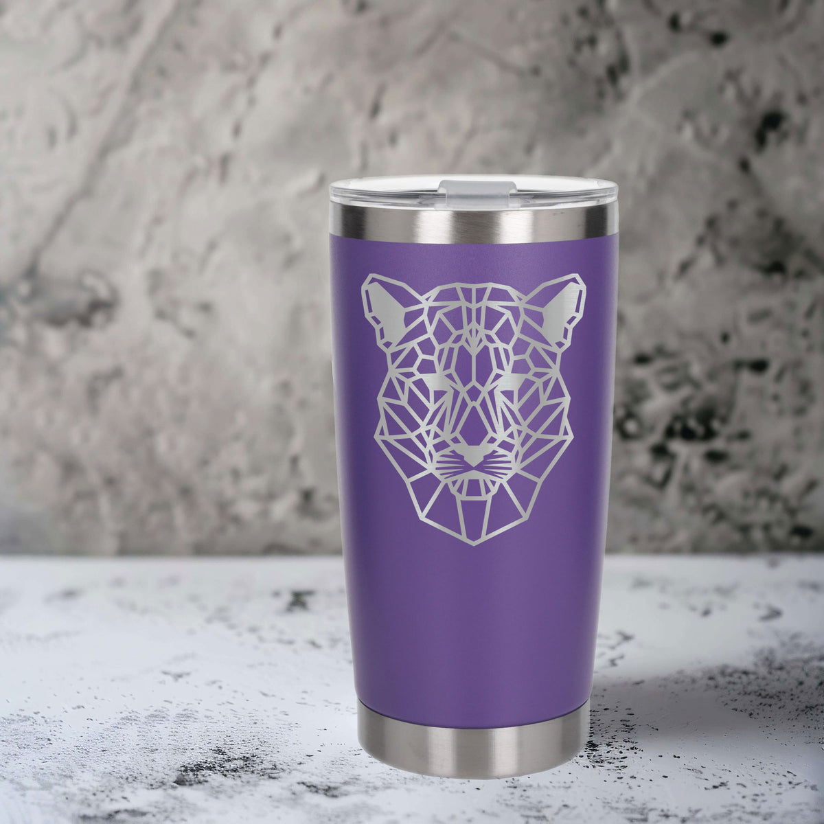 Purple Thermal Metal Coffee Cup