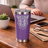 Purple Thermal Metal Coffee Cup