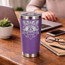 Purple Thermal Metal Coffee Cup