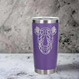 Purple Thermal Metal Coffee Cup
