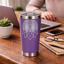 Purple Thermal Metal Coffee Cup