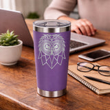 Purple Thermal Metal Coffee Cup