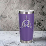 Purple Thermal Metal Coffee Cup