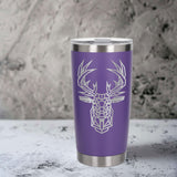 Purple Thermal Metal Coffee Cup