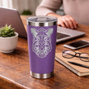 Purple Thermal Metal Coffee Cup