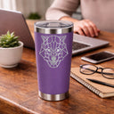 Purple Thermal Metal Coffee Cup