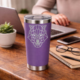 Purple Thermal Metal Coffee Cup