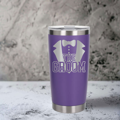 Purple Thermal Metal Coffee Cup
