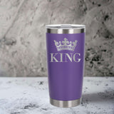 Purple Thermal Metal Coffee Cup