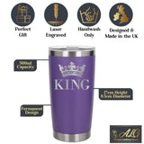 Purple Thermal Metal Coffee Cup