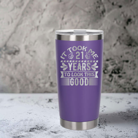 Purple Thermal Metal Coffee Cup