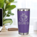 Purple Thermal Metal Coffee Cup