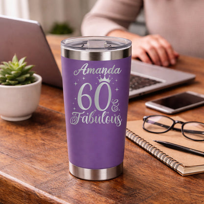 Purple Thermal Metal Coffee Cup