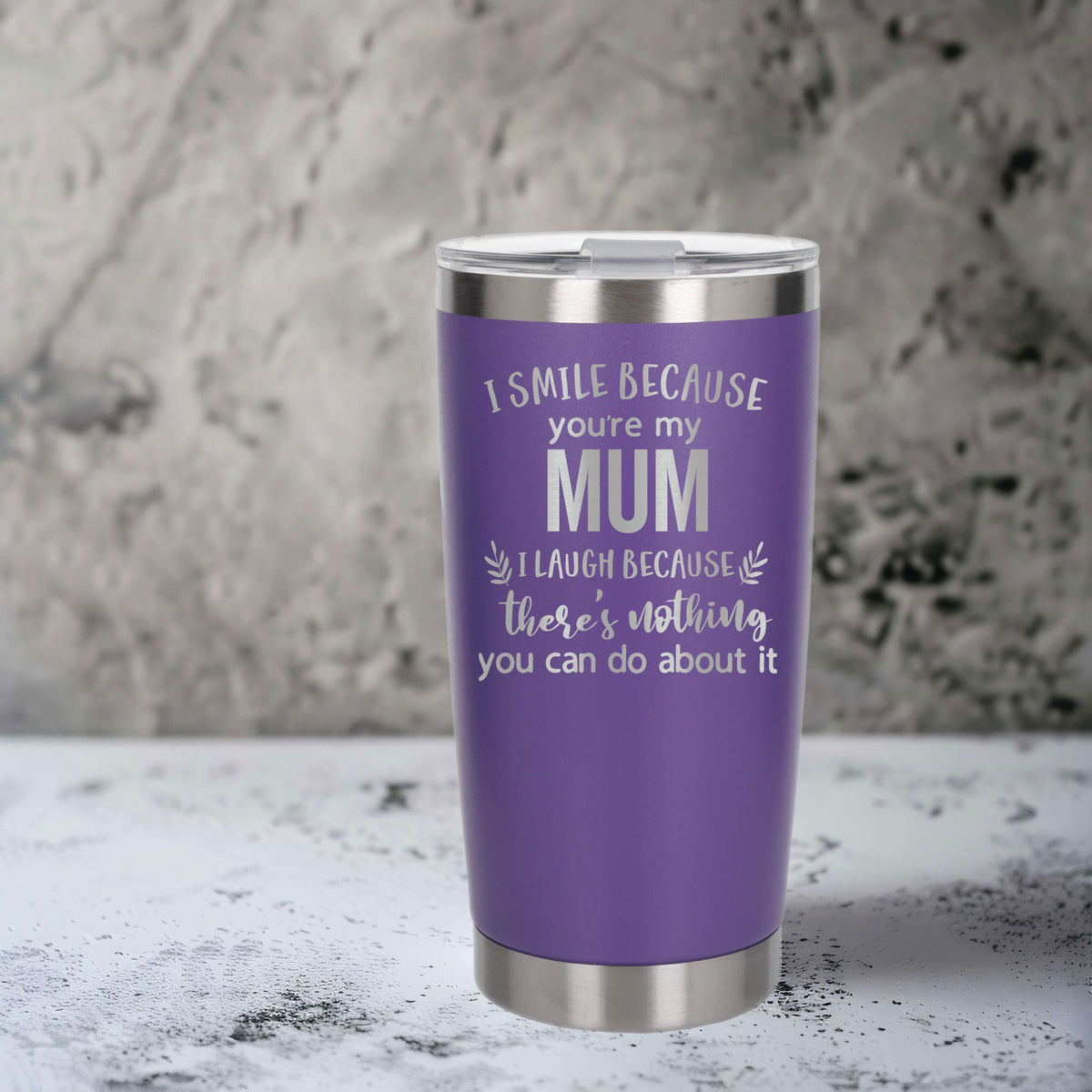 Purple Thermal Metal Coffee Cup