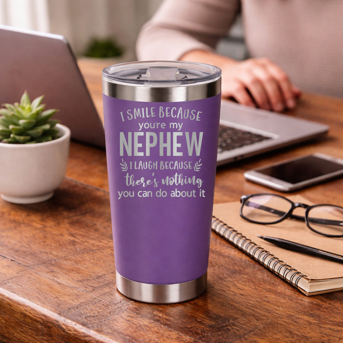 Purple Thermal Metal Coffee Cup