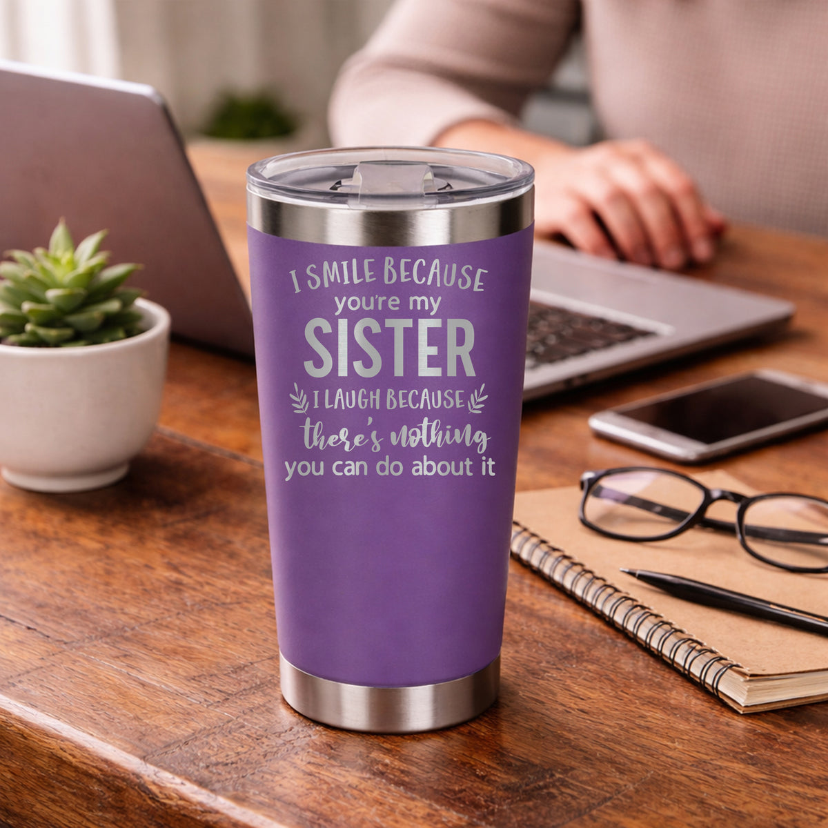 Purple Thermal Metal Coffee Cup