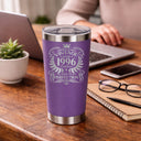 Purple Thermal Metal Coffee Cup