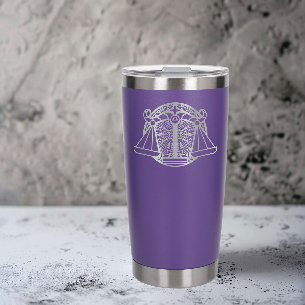 Purple Thermal Metal Coffee Cup