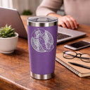 Purple Thermal Metal Coffee Cup