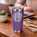 Purple Thermal Metal Coffee Cup