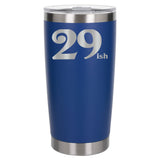 Dark Blue Thermal Metal Coffee Cup