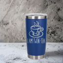 Dark Blue Thermal Metal Coffee Cup