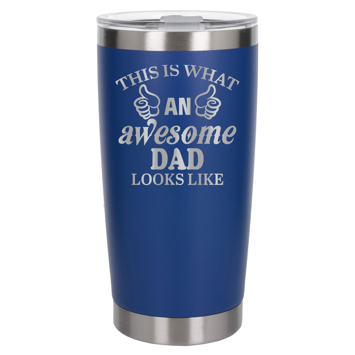 Dark Blue Thermal Metal Coffee Cup