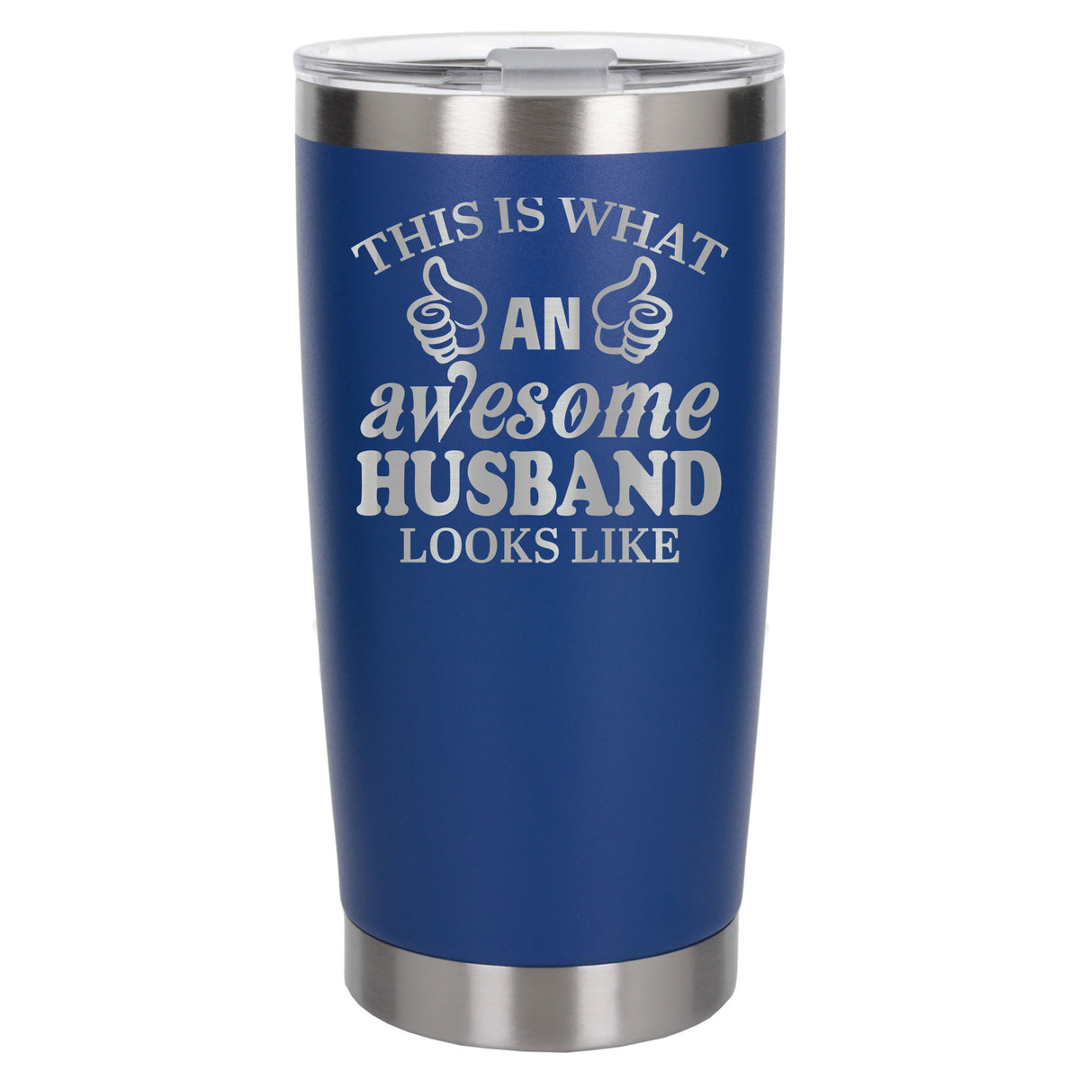 Dark Blue Thermal Metal Coffee Cup