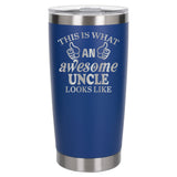 Dark Blue Thermal Metal Coffee Cup