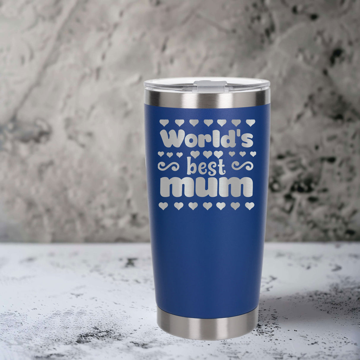 Dark Blue Thermal Metal Coffee Cup