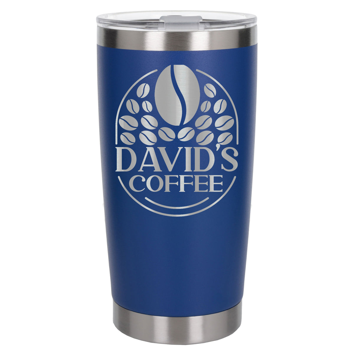 Dark Blue Thermal Metal Coffee Cup