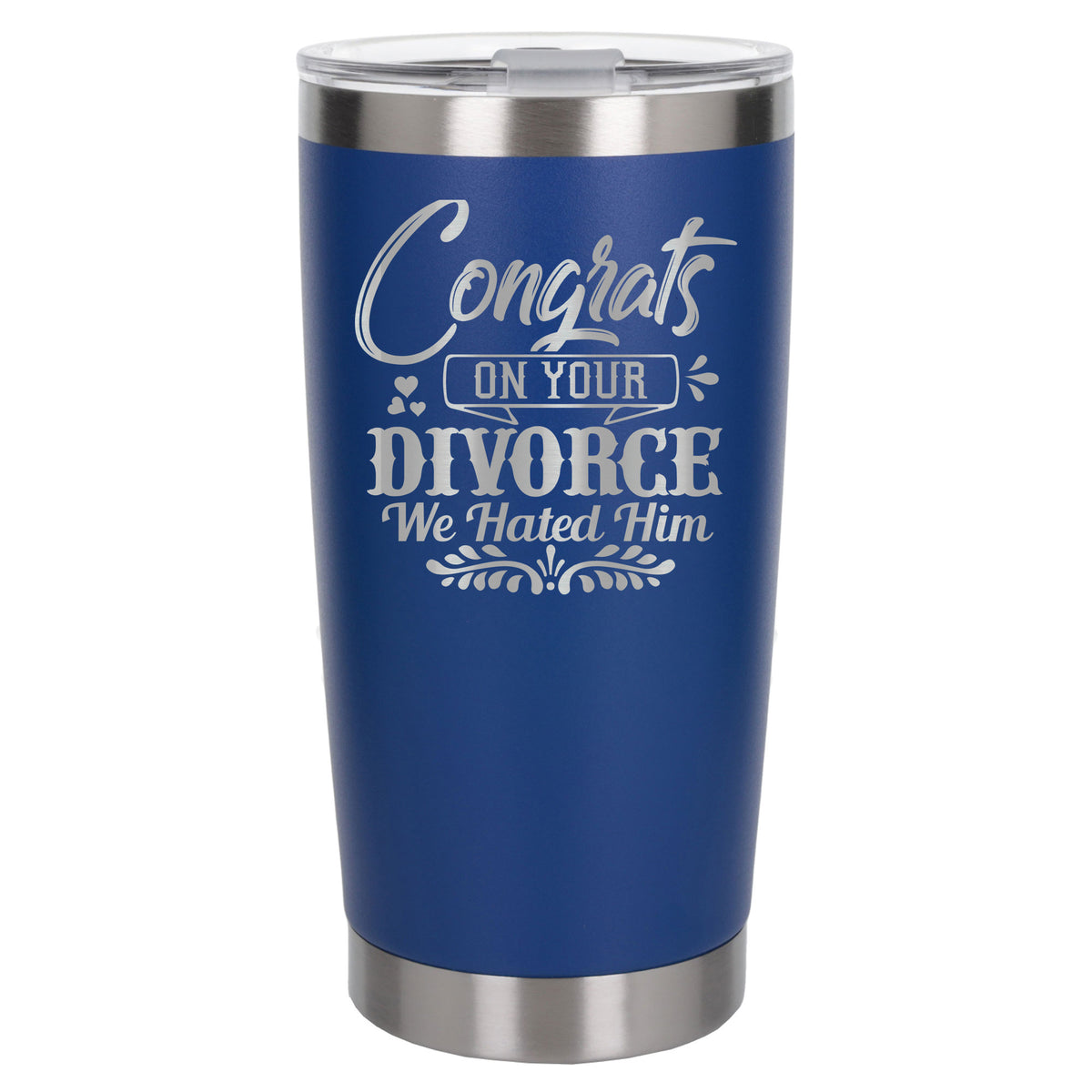 Dark Blue Thermal Metal Coffee Cup