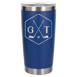 Dark Blue Thermal Metal Coffee Cup