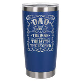 Dark Blue Thermal Metal Coffee Cup