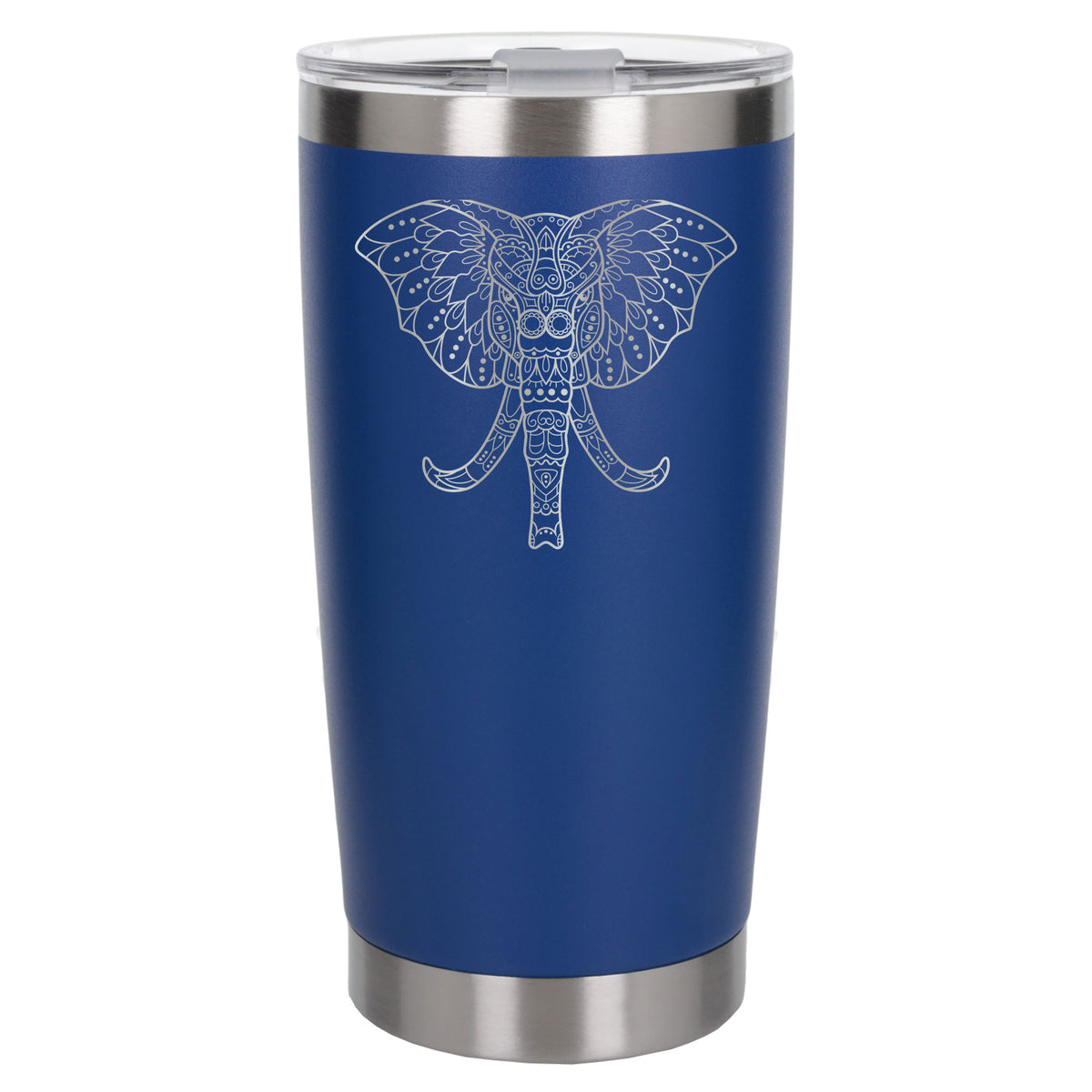 Dark Blue Thermal Metal Coffee Cup