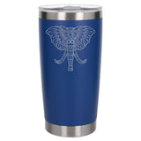 Dark Blue Thermal Metal Coffee Cup