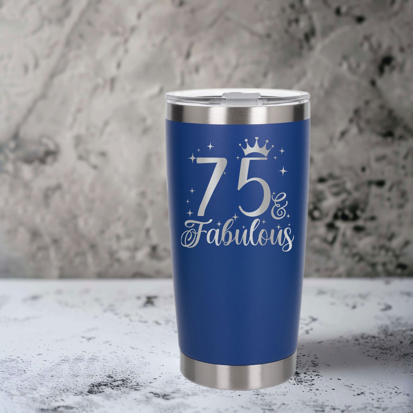 Dark Blue Thermal Metal Coffee Cup