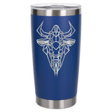 Dark Blue Thermal Metal Coffee Cup