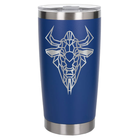Dark Blue Thermal Metal Coffee Cup